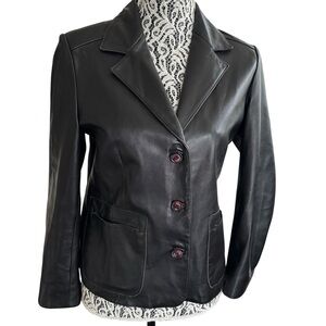 Bod & Christensen Classic Black Women's Leather Jacket